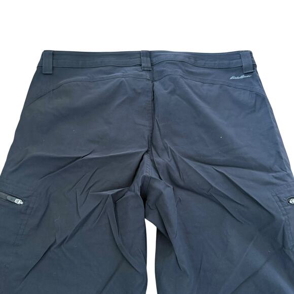 Eddie Bauer Women's First Ascent Guide Pro Pants Capris Black Stretch - Size 14 - Picture 7 of 10